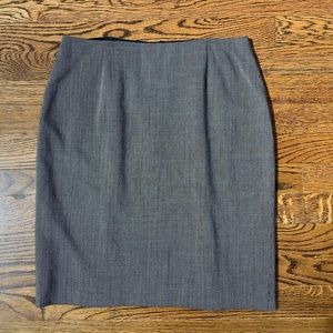 Ellen Tracy Lightweight Herringbone Print Pencil Skirt